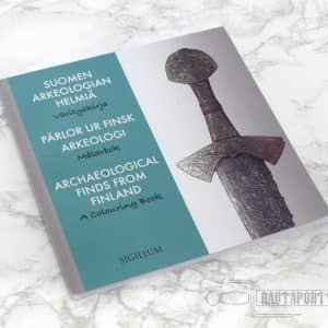 Suomen arkeologian helmiä –värityskirja