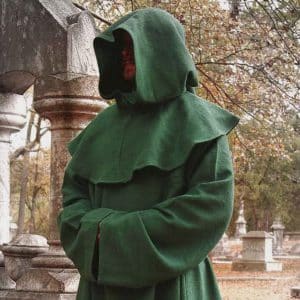 Vihreä munkin kaapu / druidin kaapu