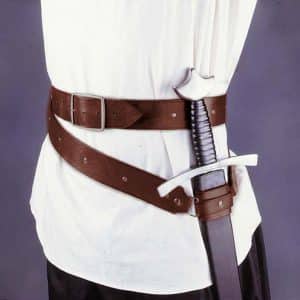 Keskiaikainen kaksoiskietaisuvyö -Ruskea