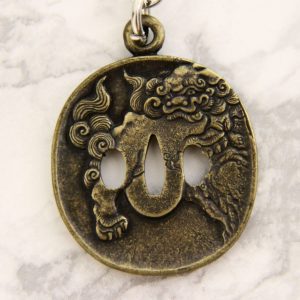 Guardian Lion -Tsuba Keyring