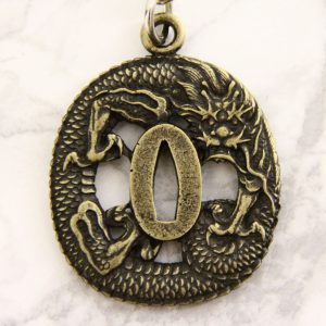 Lohikäärme-Tsuba avaimenperä