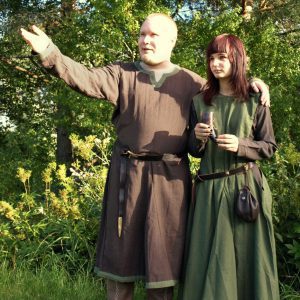 Birka tunika, ruskea