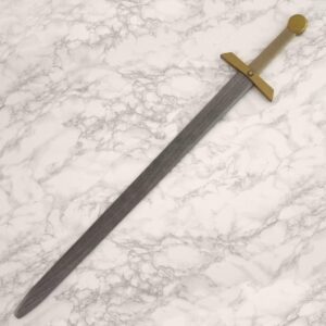 Wooden Metal Colored Two Hand Sword