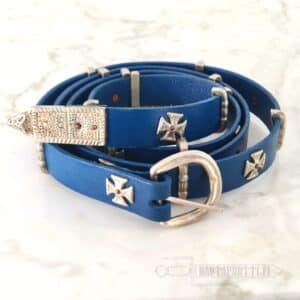 Keskiaikainen kapea ristikoristeinen pitkävyö