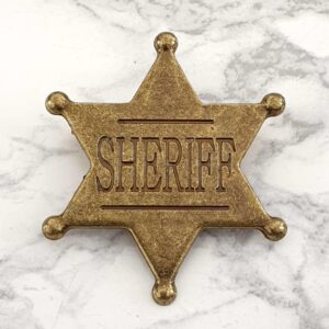Sheriffin merkki: klassinen sheriffin tähti