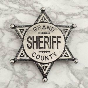 Grand County Sheriff Badge, silver