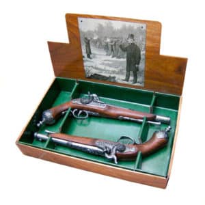 Set of Two Percussion Cap Lock Duelling Pistols, Italy 1825