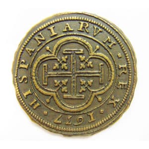 Centen gold coin from the period of Philip IV 1637