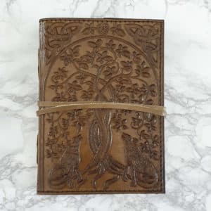 Vintage Brown Wolves & Tree Notebook