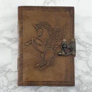 Vintage Brown Unicorn Notebook
