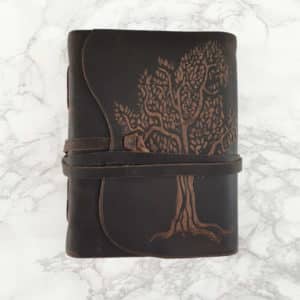 Tree Notebook with Leather Cover