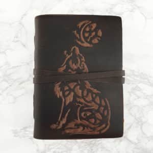Howling Wolf Notebook with Antique Paper