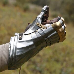 German Style Gauntlets with Brass Accents