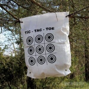 Archery Target with Tic-Tac-Toe Pattern