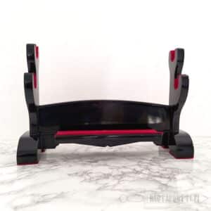 Double Sword Stand, Black Lacquer