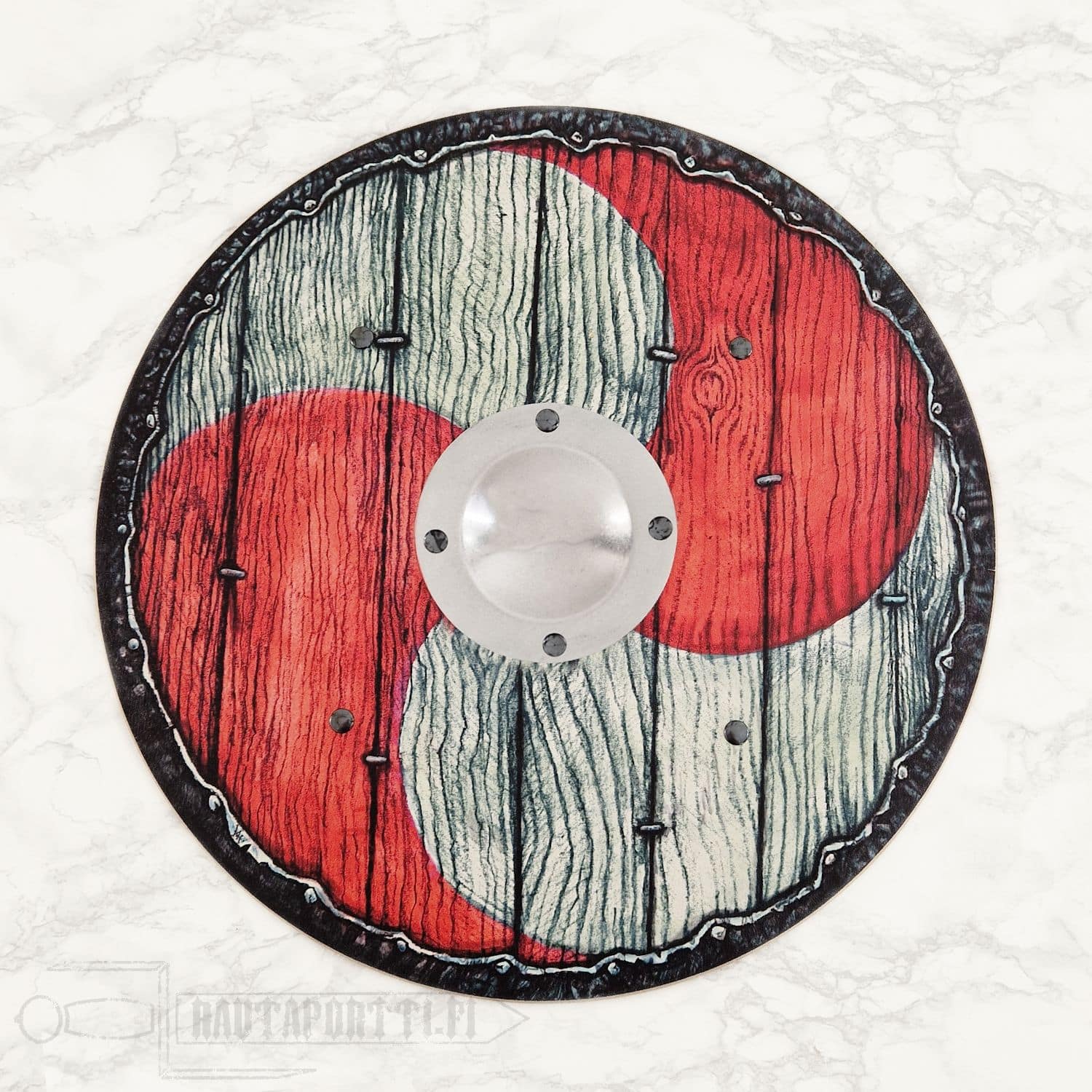 Erik viikinkikilpi metallikupuralla lapsille